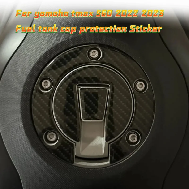 For Yamaha TMAX 560 2023 fuel tank cap protection sticker 3D tank pad stickers oil gas protector cover decoration motorcycle