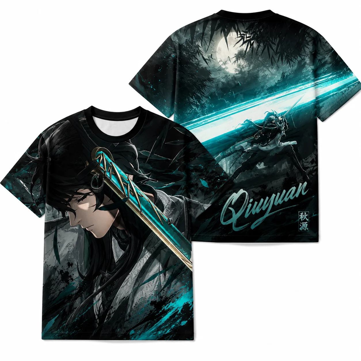 Wuthering Waves WW Cheap Graphic T-Shirt Mornye Lynae Qiuyuan All Over Print Anime Jersey, Breathable Quick Dry Tee