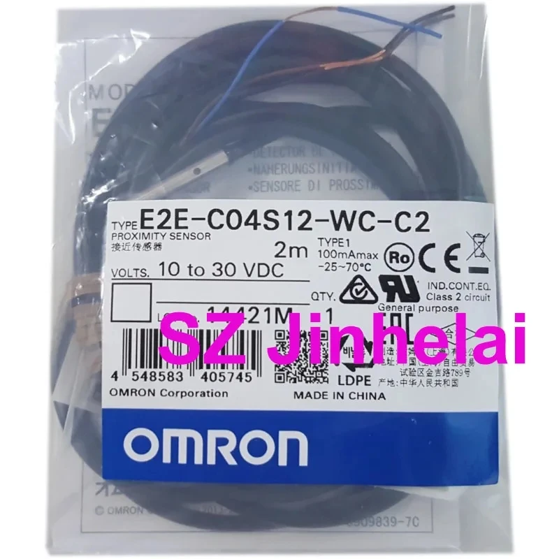 정통 오리지널 Omron 2M 근접 스위치 E2E-C04S12 S04N02 S04SR8 C06S02-WC-C1 -R -2 B1 C2 B2