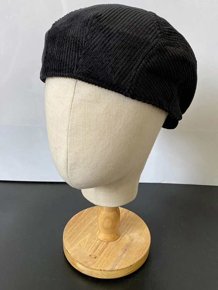 New Womens Mens Cotton Ivy Cap Women Beret Cabbie Driver Hat Newsboy Hat Autumn Winter Flat Hats Gray Vintage Gatsby Beret 08