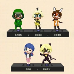 Playmates Tikki Cat Noir Nooroo Doll Toy Miraculous Ladybug Blind Box Toy Superhero Figure Kid Birthday Gifts Ornaments