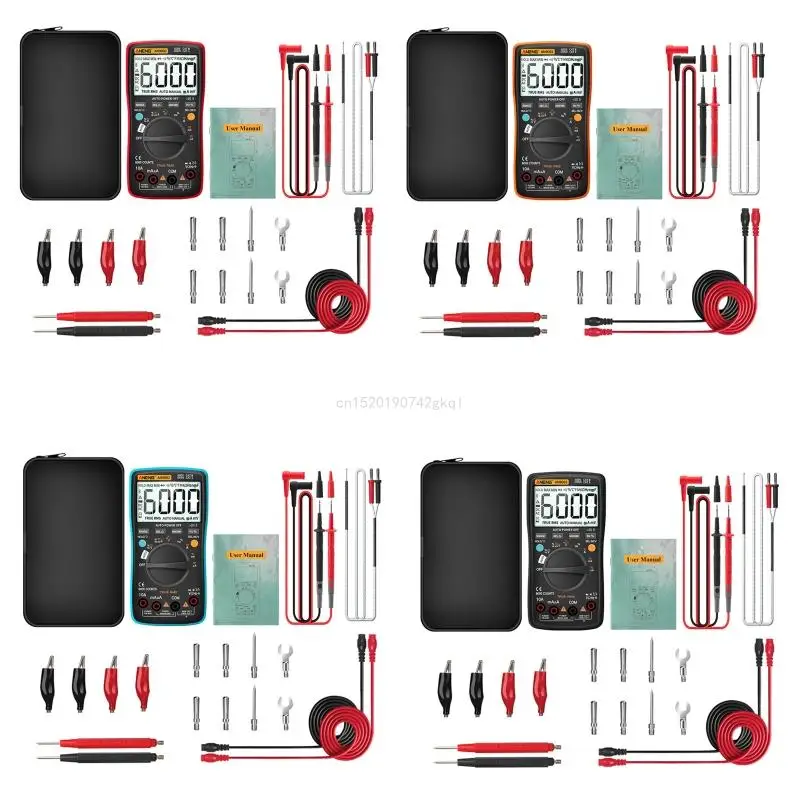 AN9002 Digital True RMS 6000 Counts Multimetro for DC for Testing Cur
