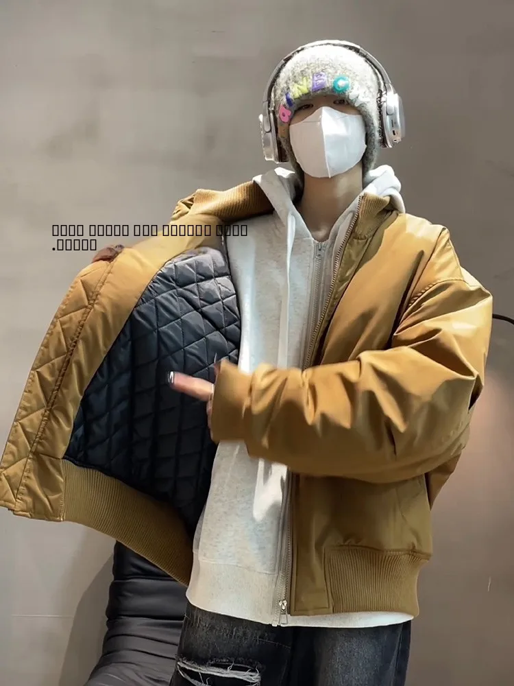 

Мужская утепленная куртка Cleanfit American Style из хлопка и полиэстера с воротником-стойкой для осени и зимы