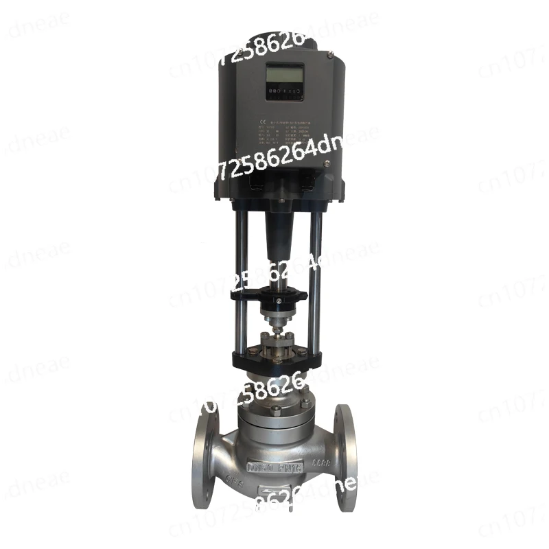 Electric control valve proportional single seat steam heat transfer oil temperature pressure cast steel