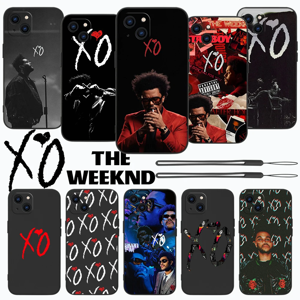 The Weeknd XO Singer Phone Case For iPhone 15 14 13 12 11 Pro Max Mini X XR XSMAX SE 8 6S Plus Soft Liquid Silicone Cover