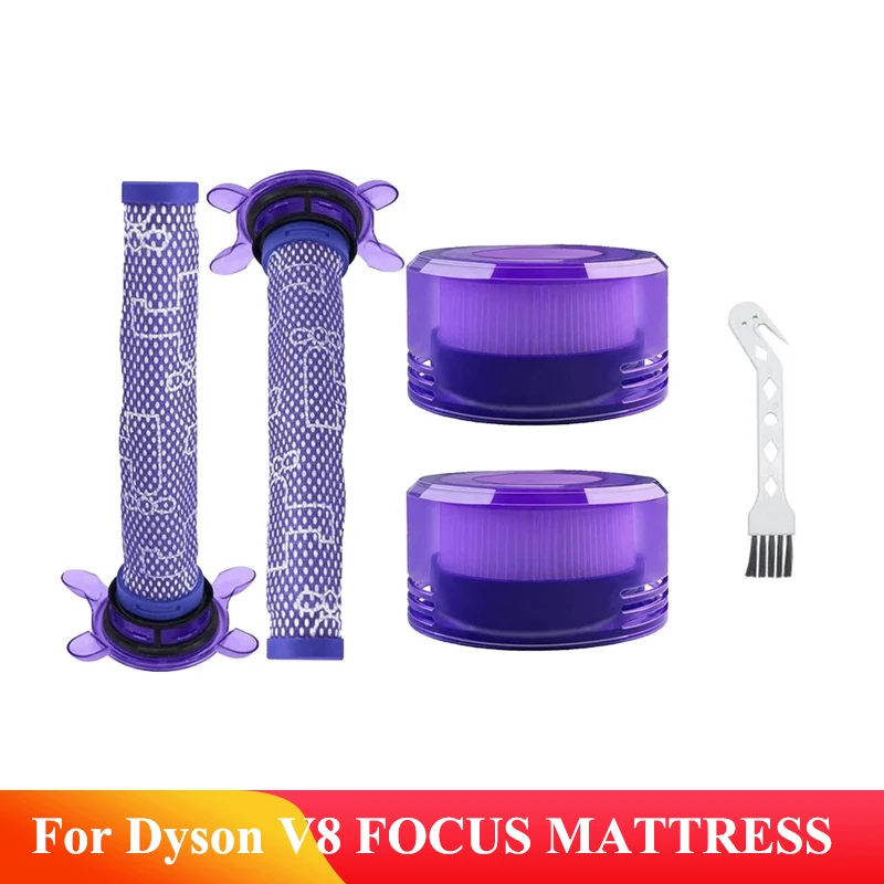 Washble Filter Replacement For Dyson V8 FOCUS MATTRESS Handheld Vacuum Cleaner Spare Parts Pre Post Hepa Filter Accessories