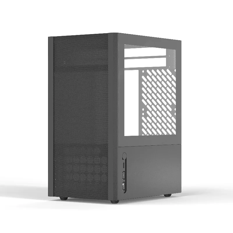 Plug-in chassis [Rider R2] ITX aluminum alloy CNC tower air-cooled portable mesh white SFX desktop