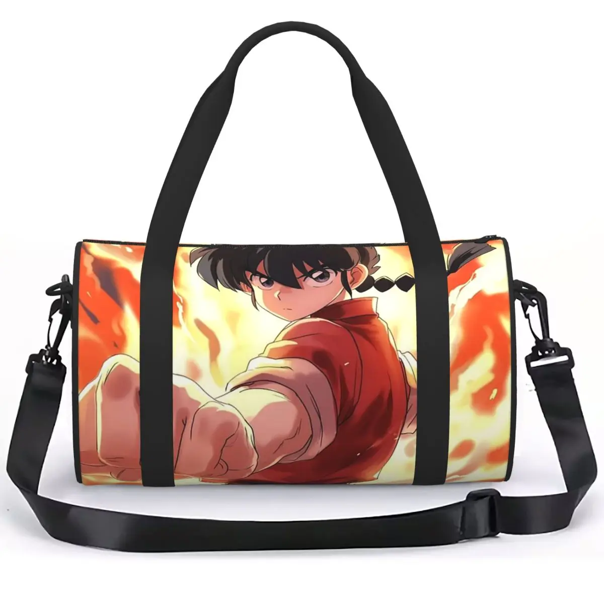 Ranma Saotome Pig Girls Luggage Bag Large Capacity Duffle Tote Bag Handbags Gym Bags Fitness Bag for Boys Girls