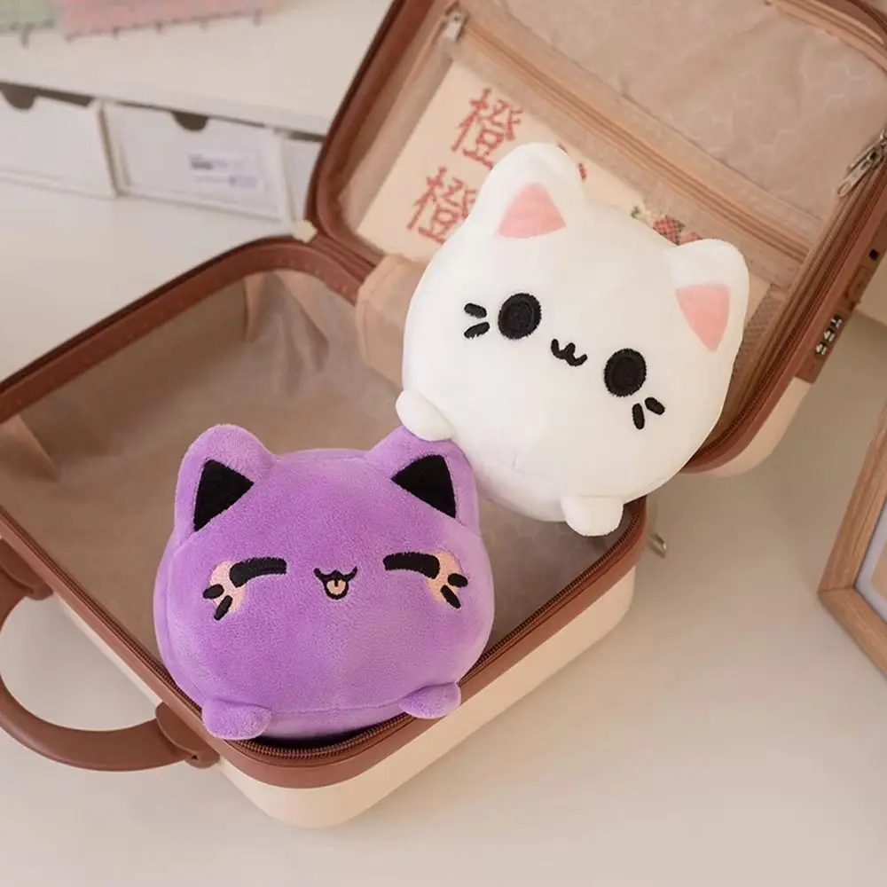 

Stuffed Animals Black Cat Stuffed Cute Plushie Pink Peachy Kitten Plush Toys Cartoon 20cm Cat Soft Dolls For Girl Friends