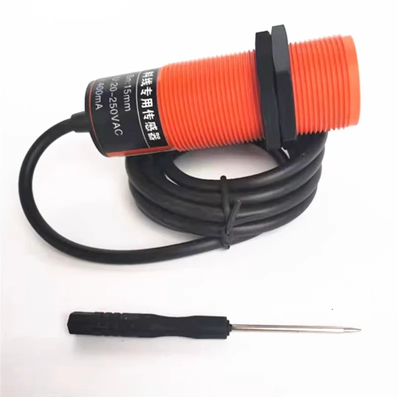 15 mm sensing distance flush mount capacitive proximity sensor NPN PNP NO NC poultry feeding line 90-250 VAC