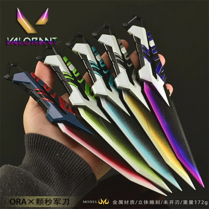 Valorant Full Metal Knife Collectible Replica Display For Gamers Collectors Adults Gaming Desk Centerpiece Christmas Gift