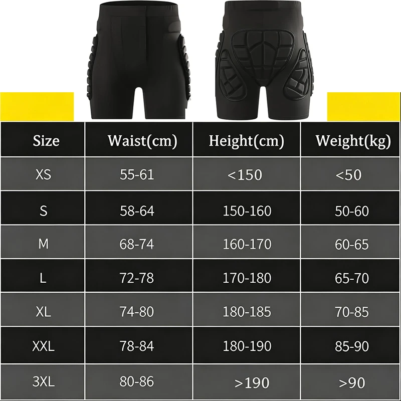 Padded Shorts and Kneepads 3D Protection Hip Butt Protective Shorts Anti Impact Pants for Snowboarding Skate Skiing Cycling view 5