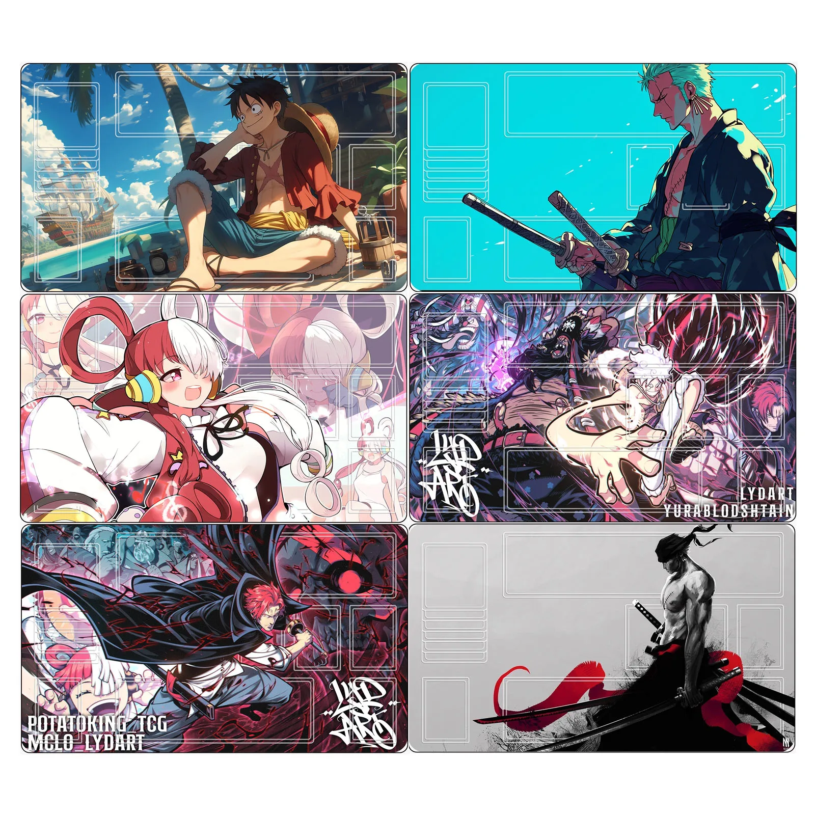 

Игровой коврик для карточных боев 600x350x2 мм, цельный, DIY, с персонажами Нами и Зоро, для одного игрока, для OPCG, дуэльный, подарок, игрушка