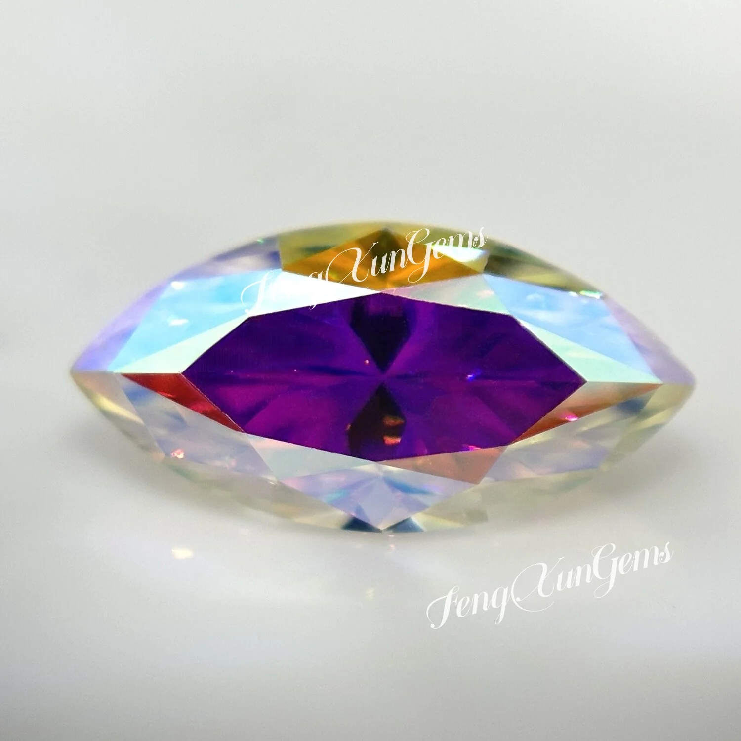 

Loose Moissanite Stone Marquise shape 0.1~3ct AB Color Lab Grown Moissanite Diamonds Pass test With Certificate For jewelry
