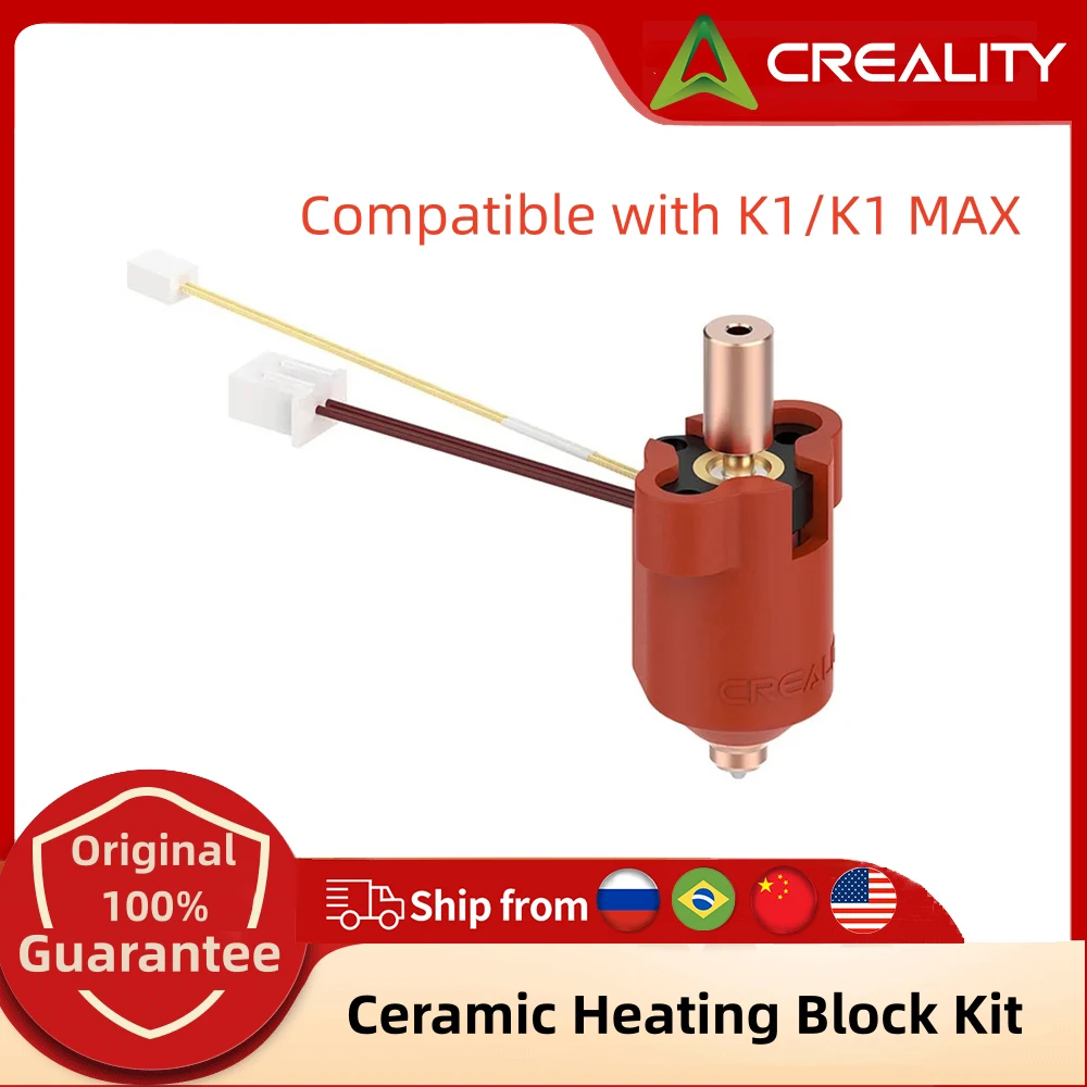 Creality K1 Max Ceramic Heating Block Kit 300°C High Temperature Resistance High Thermal Conductivity for K1 MAX K1 3D Printer