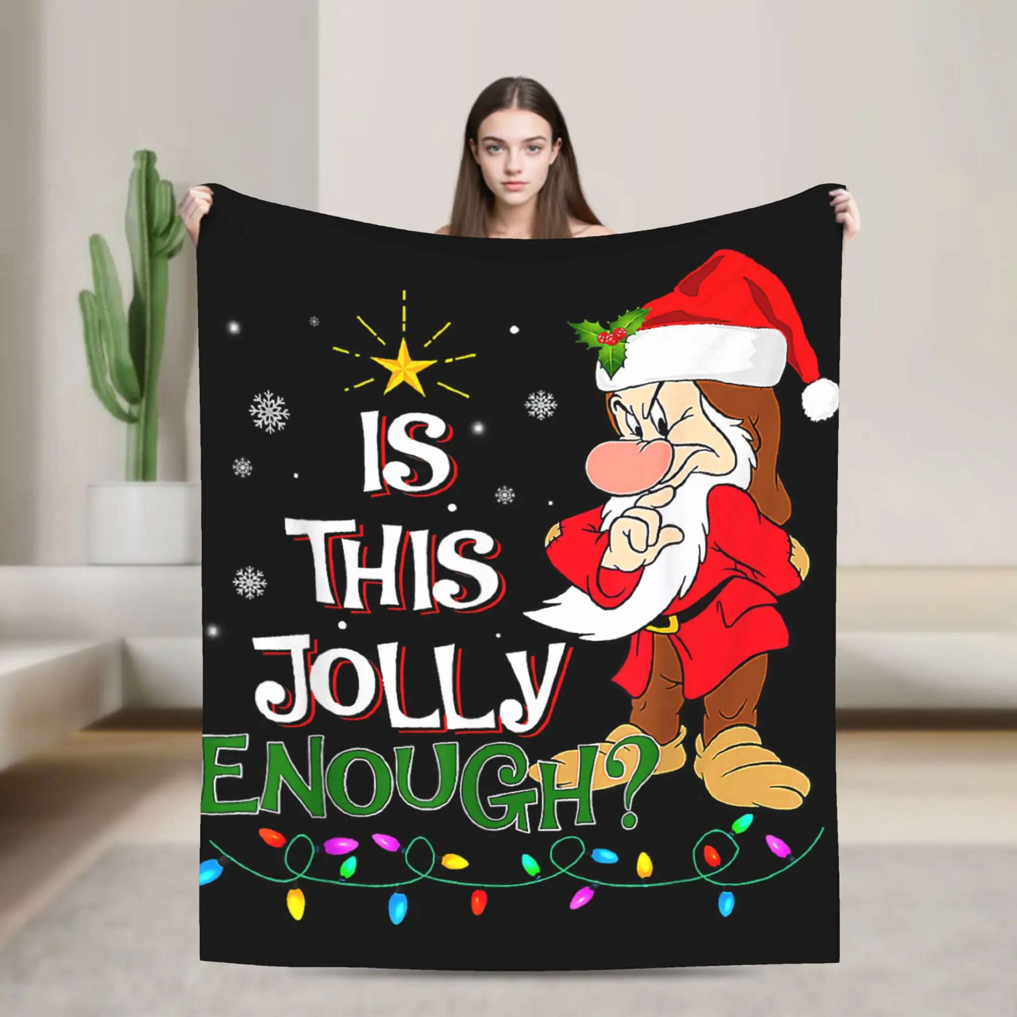

Is This Jolly Enough Забавный эльф Мягкие теплые одеяла Детское плюшевое одеяло Пушистое фланелевое покрывало для гостиной Покрывало для дивана-кровати
