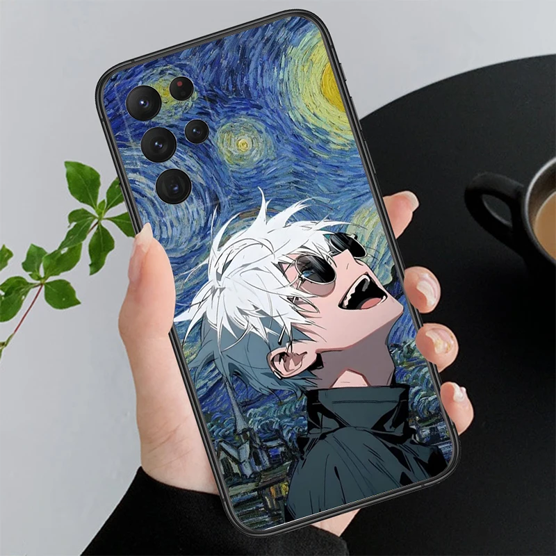 

Satoro Gojo Jujutsu Kaisen Phone Case For Samsung Galaxy S25 S24 S23 S22 S21 Ultra S24 S23 S22 S21 S25 Plus S24 S20 FE