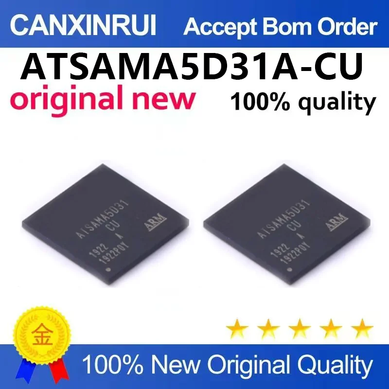 （5pcs-100pcs）Brand new original ATSAMA5D31A-CU patch LFBGA-324 CUR 32-bit microcontroller IC chip