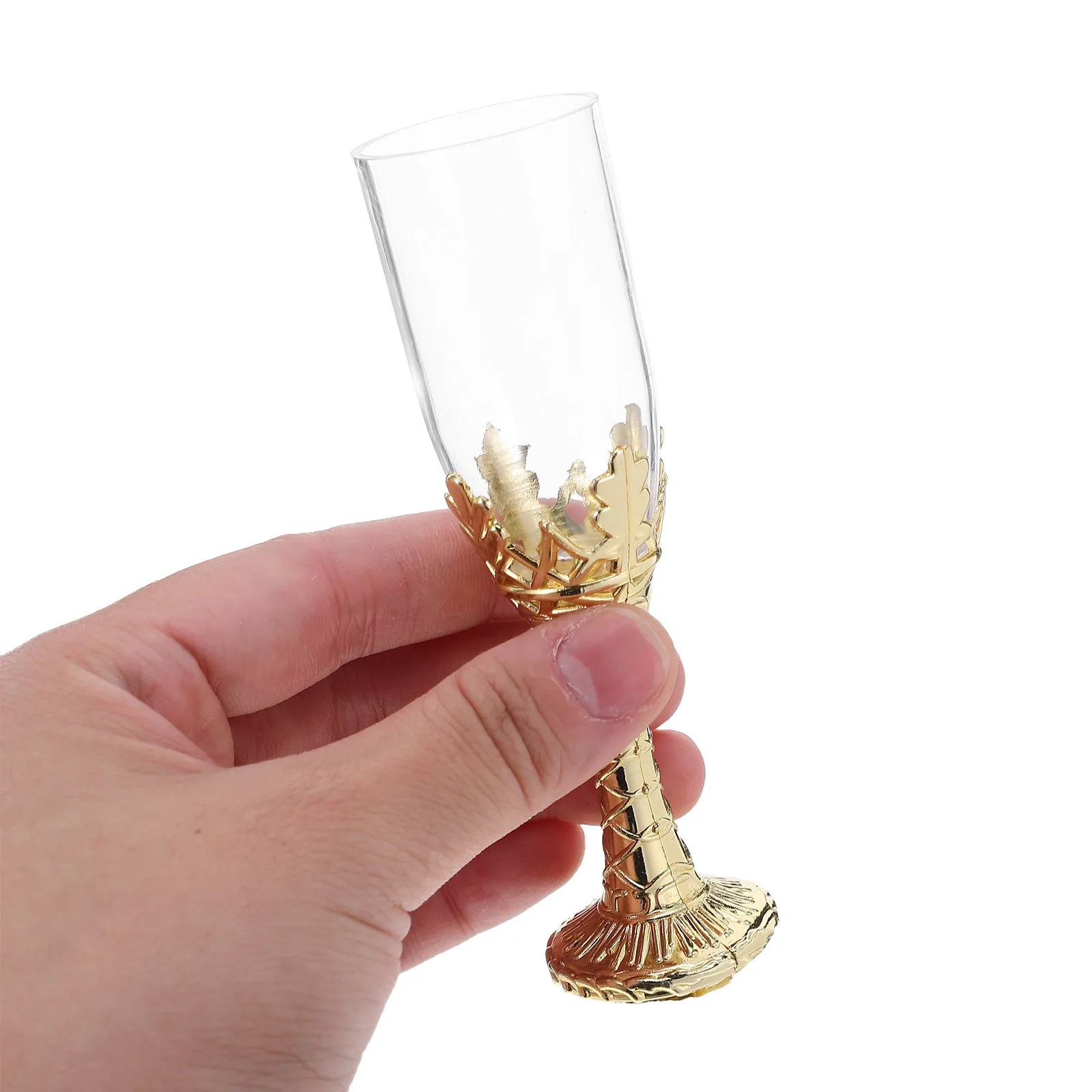 6Pcs Chalice Goblet Communion Cup Plastic Vintage Gothic Stemware for Church Rituals Wedding Reception Medieval Party Decor
