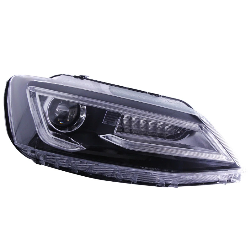 Suitable for Volkswagen New Sagitar Headlight Assembly Modification Audi A5 Style LED Daytime Running Lights Bi-Optic Lens Xenon