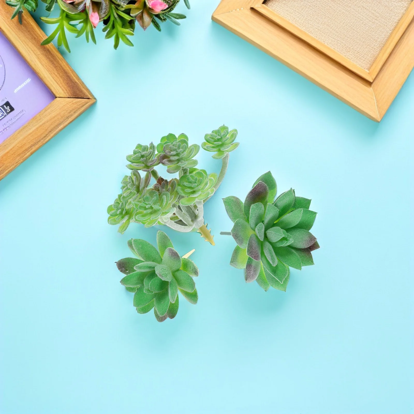 

Simulated Succulents Fake Plant Mini Faux Desk Plants Plastic Artificial Indoor