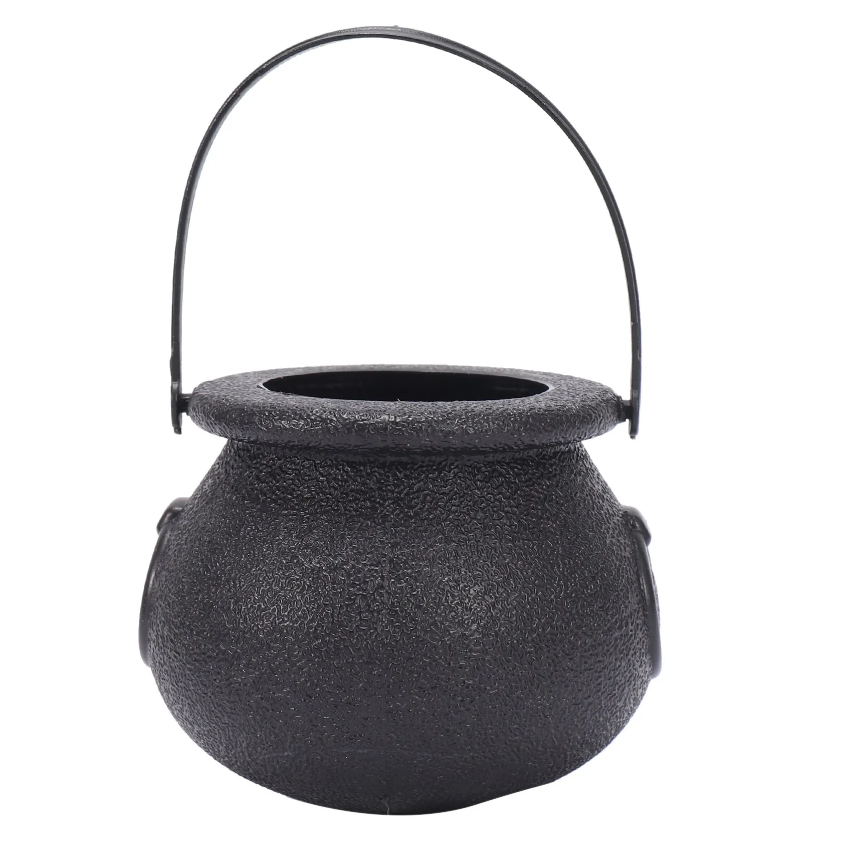 

20Pcs Black Cauldron Candy Holder Pot With Handle Halloween Candy Bucket Kettle Mini Black Witch Cauldron For Halloween