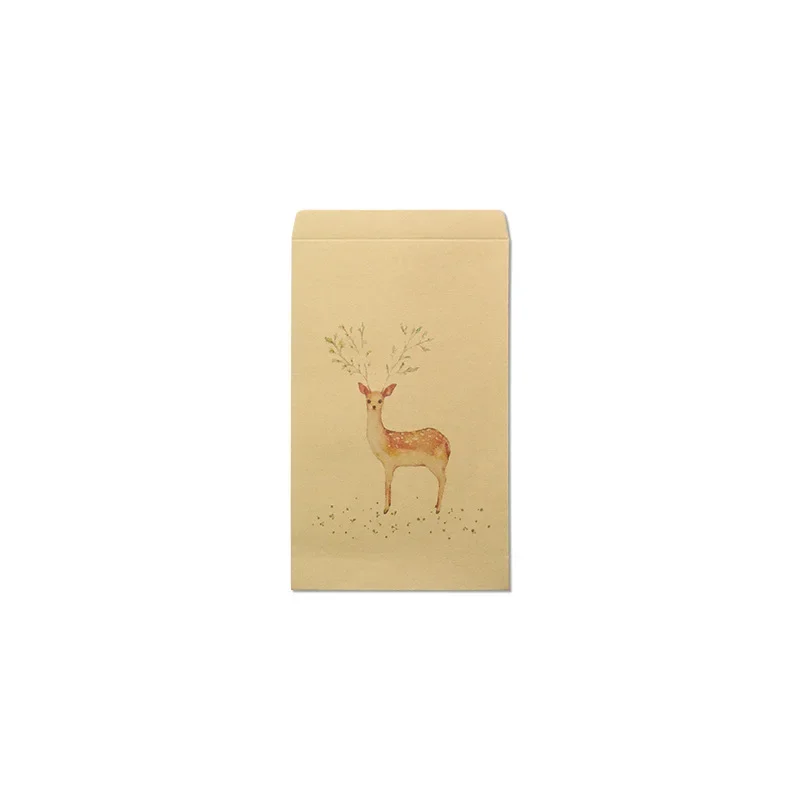 10pcs/lot Cute Forest Deer Envelope Paper Postcards Greeting Card Stationery School Supplies Gift Envelope