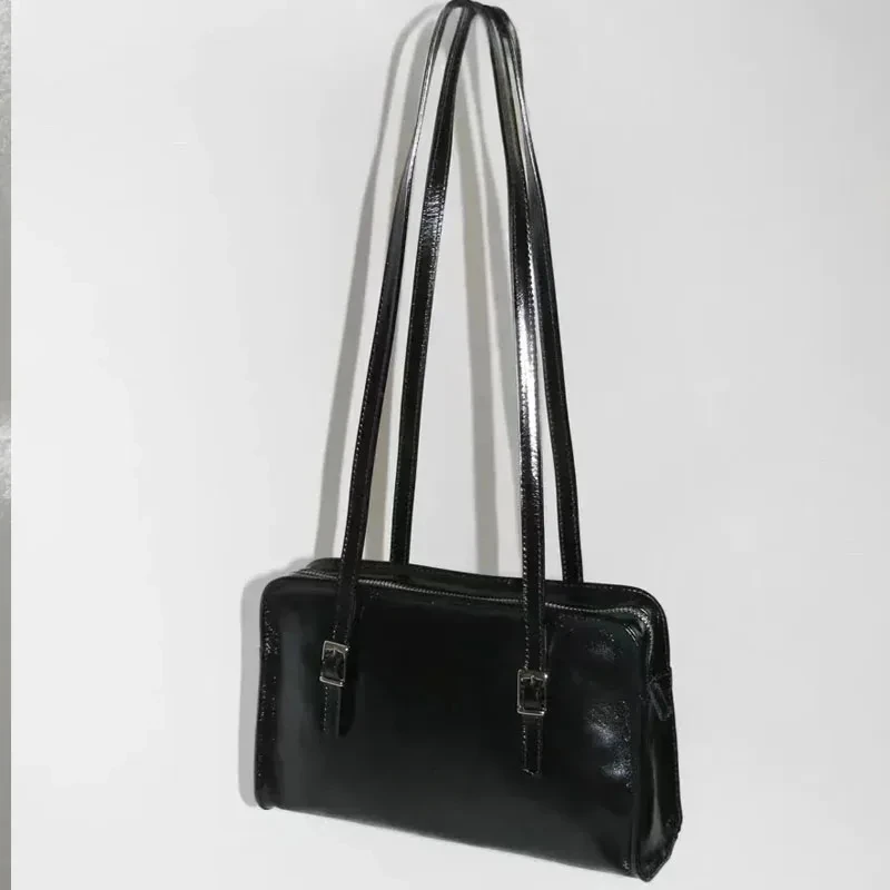 Single Shoulder Tote Bag, Oil Wax Cowhide Women's Bag  Tote Bags for Women