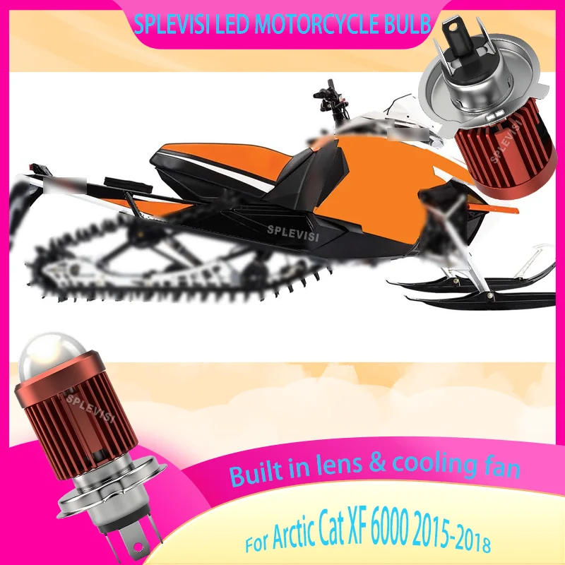 اذهب لاسلكيًا، اذهب إلى مشرق: المصباح الأمامي للدراجة النارية H4 بدون جهد ترقية المصباح LED لقط القطب الشمالي XF 6000 2015 2016 2017 2018 #1