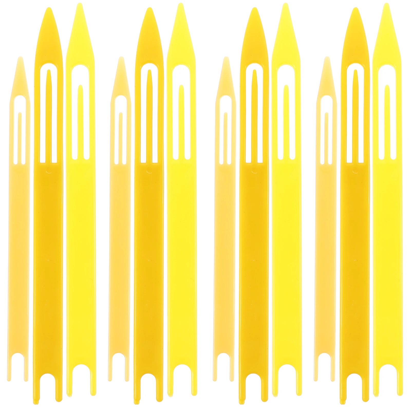 

20pcs Plastic Netting Shuttles Fishing Repair Tools Mending Needles For Fish Nets Weaving Kit Different Sizes Net Sewing Needles