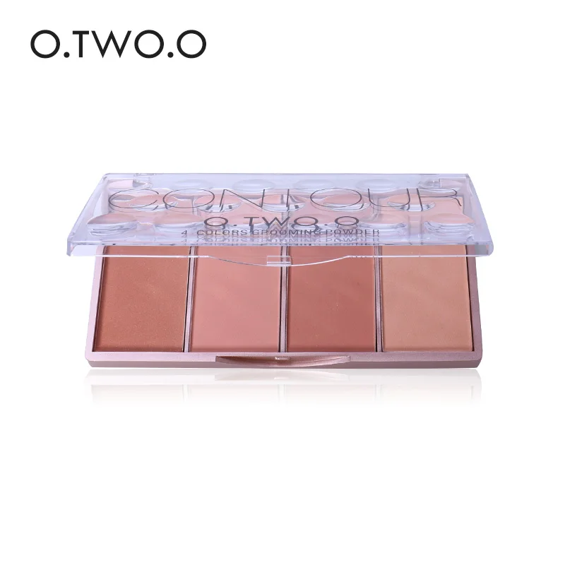 O.TWO.O Contour Palette Face Shading Grooming Powder Makeup 4 Colors Long-Lasting Face Make Up Contouring Bronzer Cosmetics