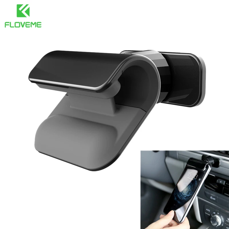 Universal Car Phone Holder Gravity Clip Car Navigation Stand Multifunction For iPhone 12 Pro Rotatable Silicone Pad Phone Holder