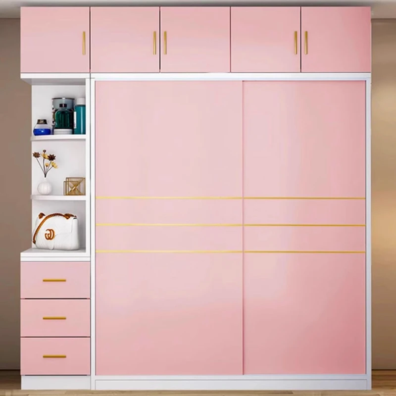 

Child Storage Wardrobe Solid Wood King Size Kawaii Bedroom Wardrobe Organization Clothes Armoire De Rangement Salon Furniture