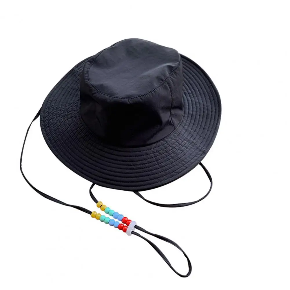 Women Fisherman Hat UV Protection Men Women Sun Hat Foldable Wide Brim Outdoor Sun Cap Windproof Adjustable Strap Fishing Hat