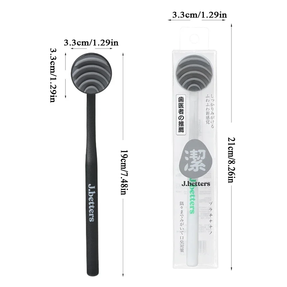 

3pcs Oral Tongue Scraper Brush Plastic Oral Care Cleaner Remove Tongue Coating Fresh Breath Oral Mouth Hygiene Care Tools