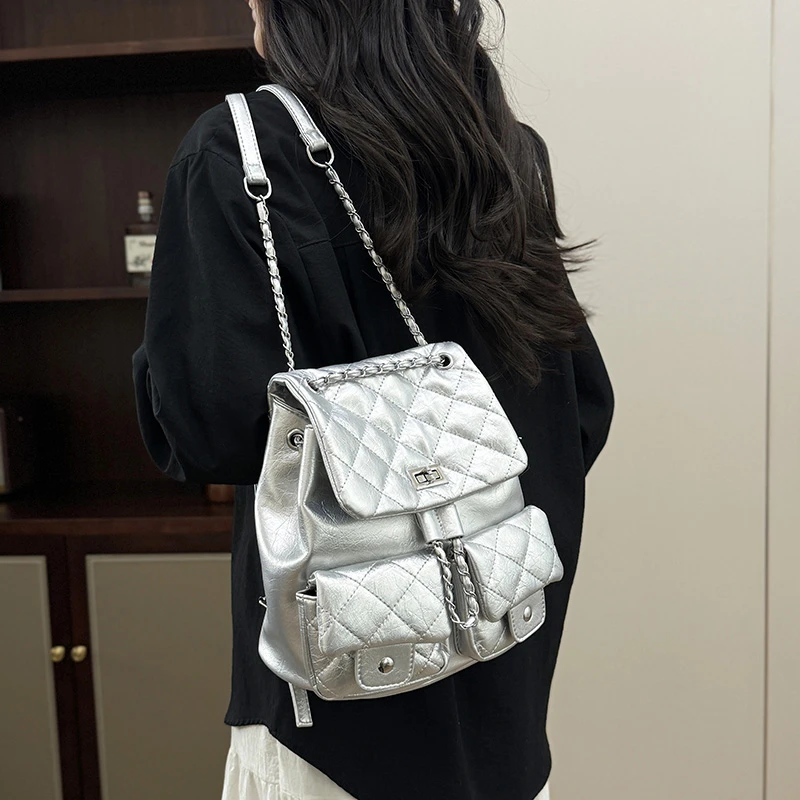 

Popular Classic Women Handbag High End Leather Elegant Paris Style Casual Simple Vintage Trendy Ladies Bag