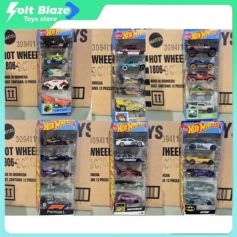 Hot Wheels 1806 5-pack set Red Bull F1 Racing-serien Supra Nissan legeringsbilar modell Hot Wheels 2025 kollektion barnleksaker 12 best sales Hot Wheels 5-pack - №6