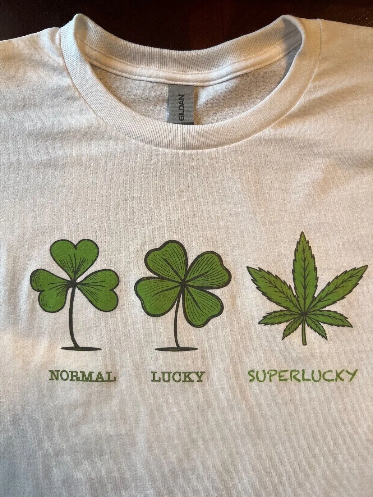 

Normal Lucky Superlucky Tee Funny Smoking Party T-Shirt