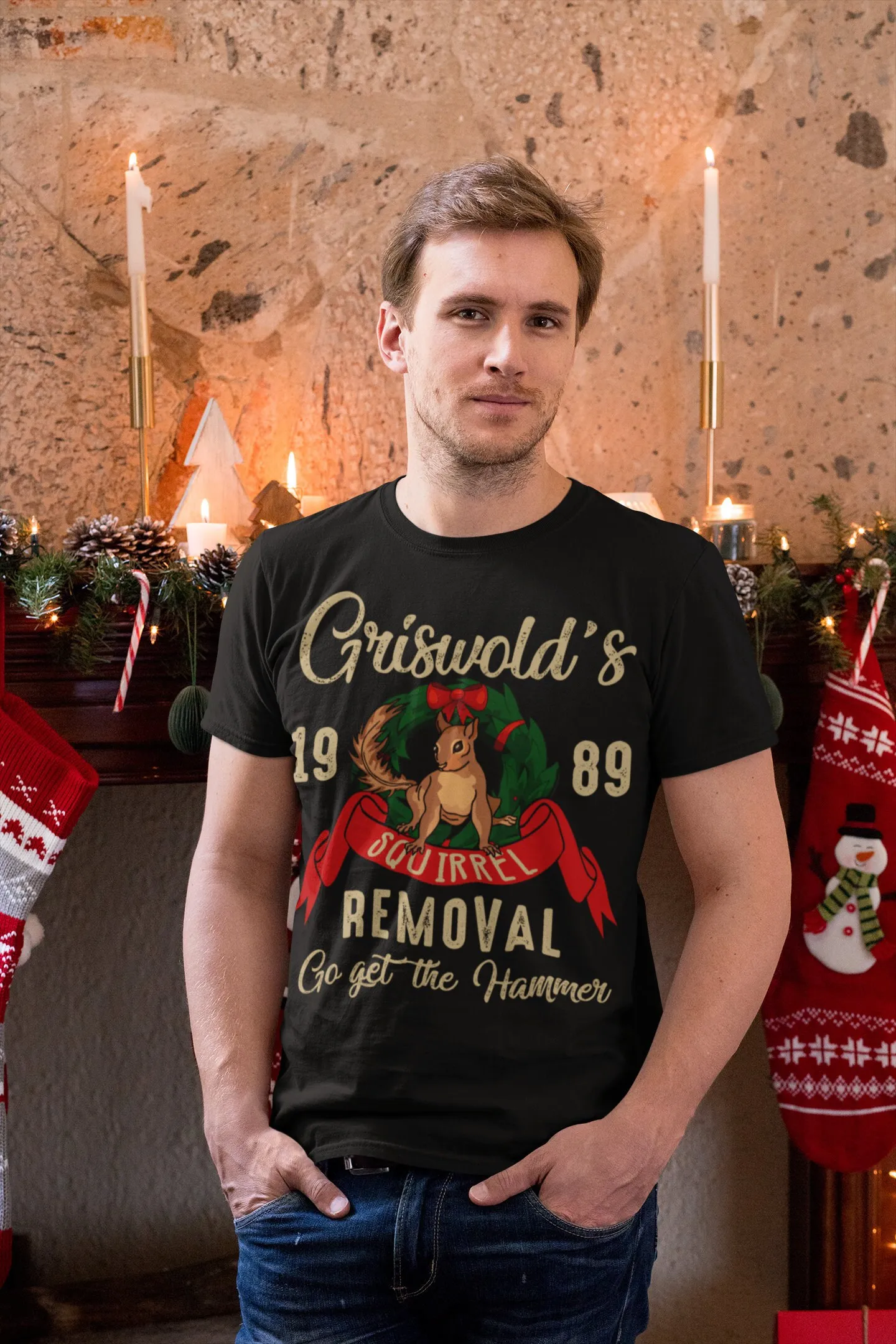 Griswold\'s Squirrel Removal Funny T Shirt Christmas Vacation Retro Griswold Family