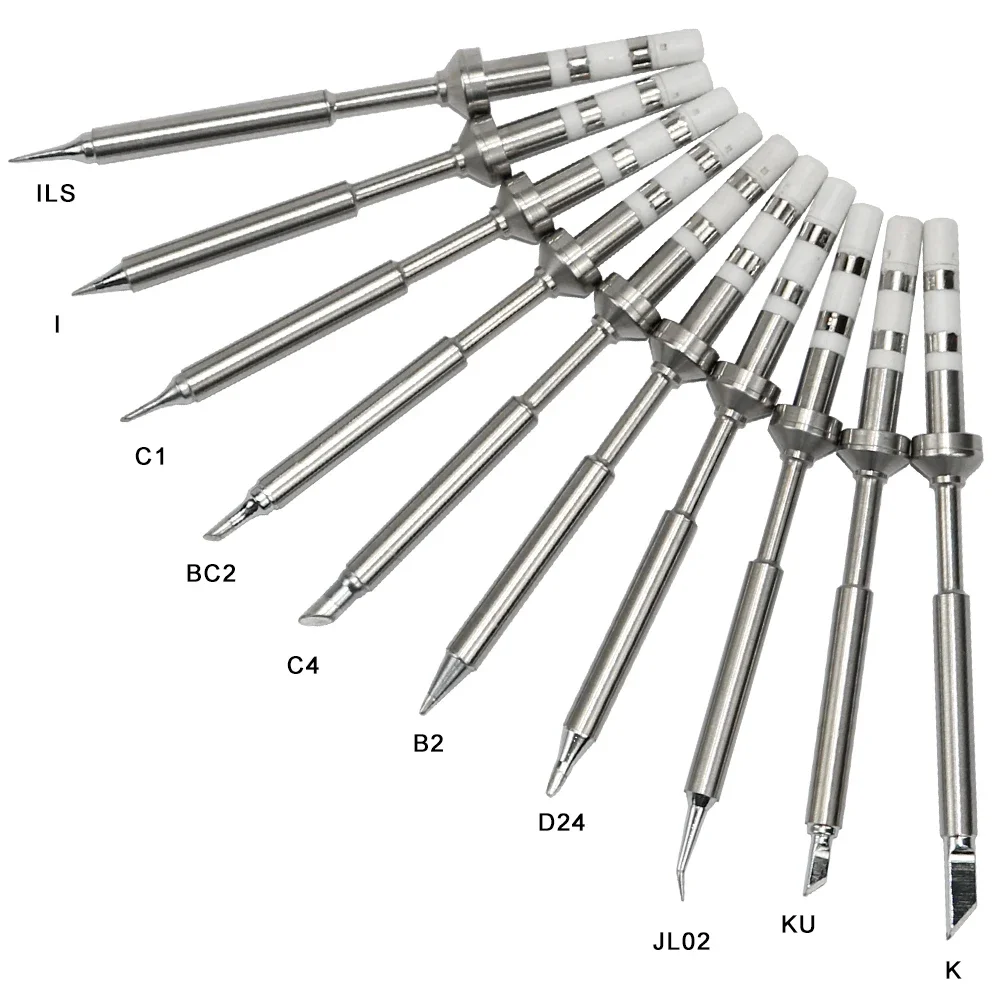 TS Series Soldering Iron Tip,TS-K KU I ILS C1 BC2 C4 B2 D24 JL02 BC3 Replacement Solder Head Compatible with TS100 TS101 Station