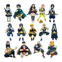 Demon Slayer Figure Anime Kids Toys Ghost Slayer Kamado Tanjiro Nezuko Model Doll Holding Rice Balls Children's Birthday Gifts