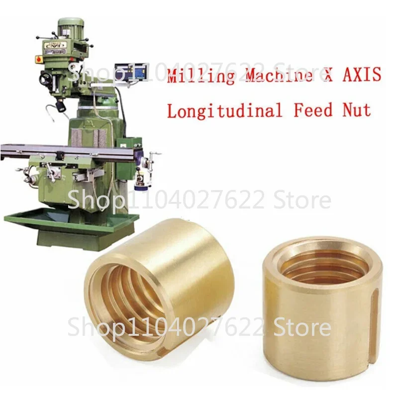 

2x High Quality Milling Machine Parts X AXIS Longitudinal Feed Nut J Head M1069-2 Fit BRIDGEPORT DURABLE Best Selling