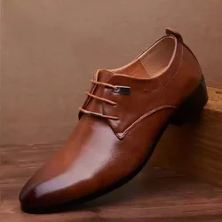 Men's Fashion Slip-on Leather Shoes, Comfortable and Wear-resistant Formal Shoes Italian Shoes Men Oxford Shoes for Men Wedding