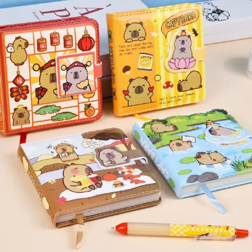 Sketchbook Capybara Drawing Book Portable Notepads Capibara Pocket Painting Paper Magnetic Snap Hand Ledger