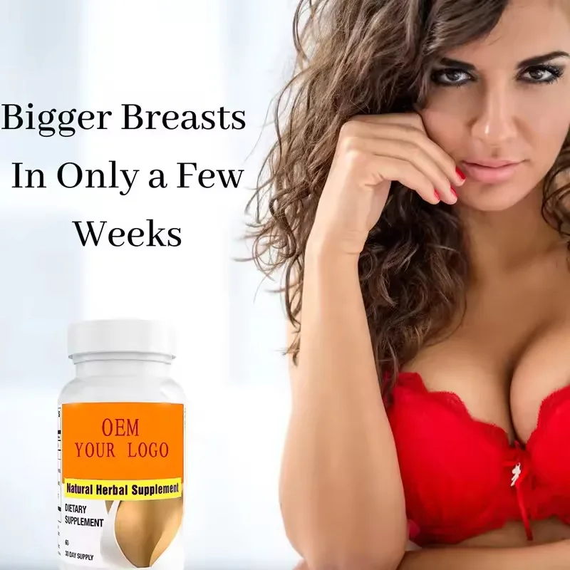 1 bottle natural herbal supplement women breast enhancing capsules to maintain firmness fullness regulate endocrine function