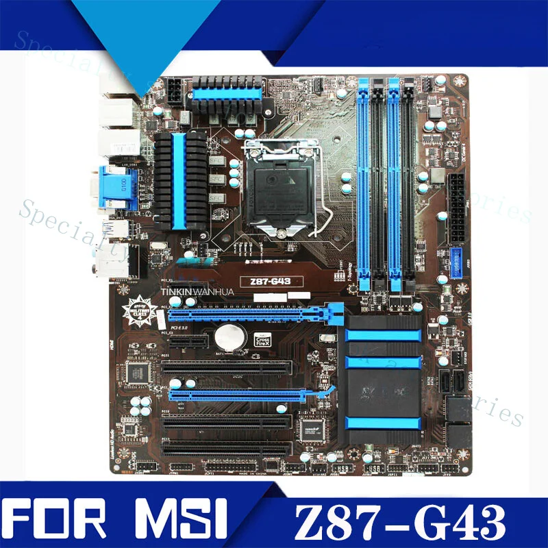 

Материнская плата A+For MSI Z87-G43 LGA 1150 с чипсетом Intel Z87, протестирована, работает.