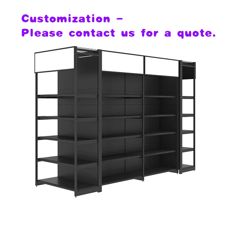 custom.Steel Supermarket Shelf Display Rack Heavy Duty Freestanding Snack Beverage Grain Oil Supermarket