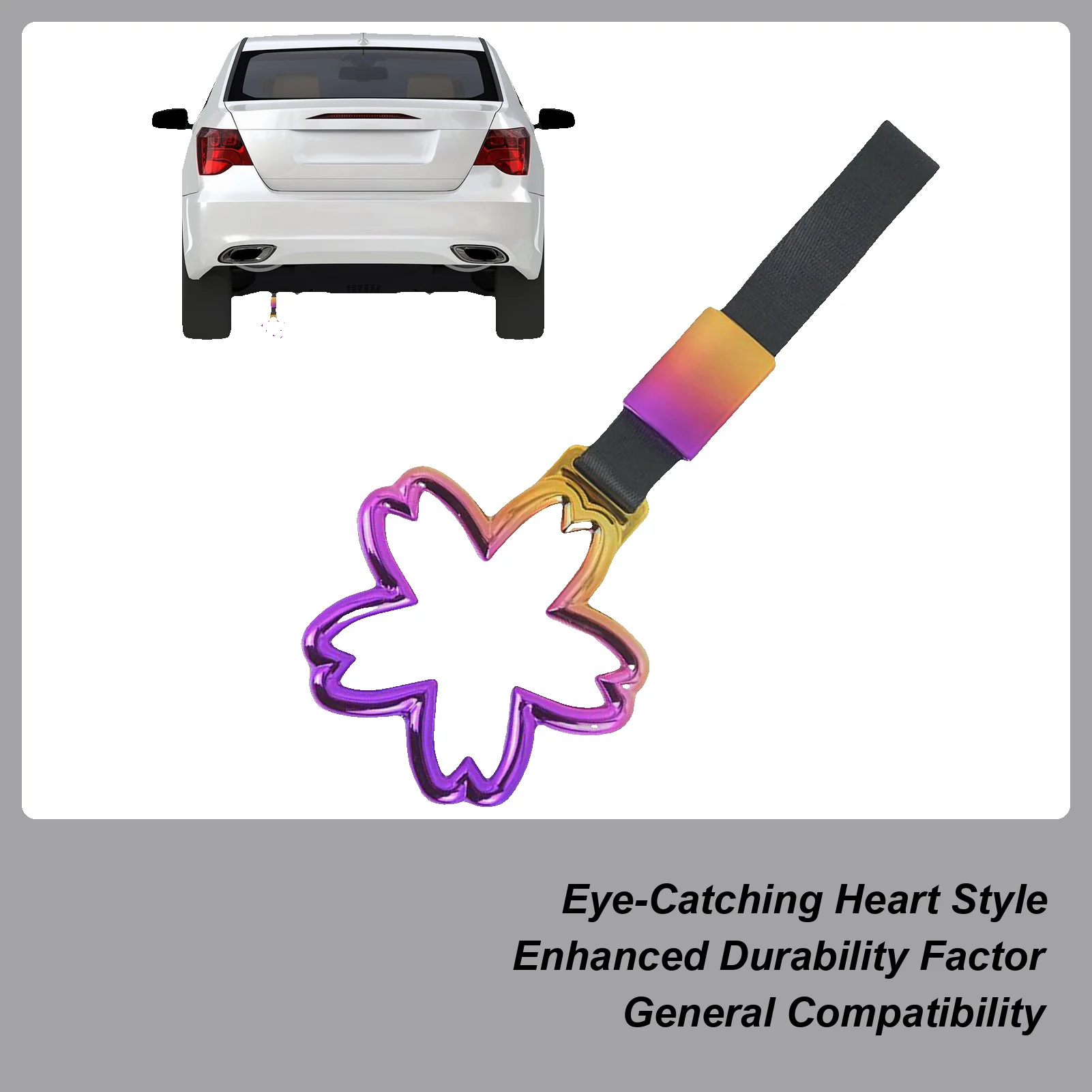 

Ремешок с ручкой в форме сердца для автомобиля Сердце Автомобильная ручка Ремешок на руку Петли Авто Предупреждающее декоративное кольцо для пожилого автомобиля Внешний интерьер грузовика