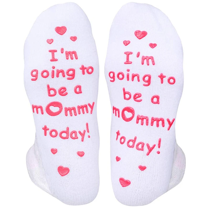 Labor and Delivery Inspirational Fun Non Skid Push Socks for Maternity -\