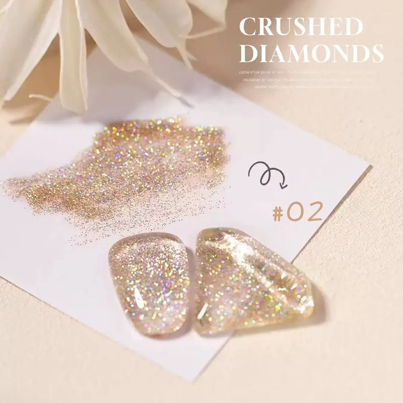 1 Buah ZH Musim Panas Es Transparan Kela Kecil Rusak Berlian Gel Cat Kuku Ledakan Flash Fototerapi Gel Kuku Salon Glitter Gel